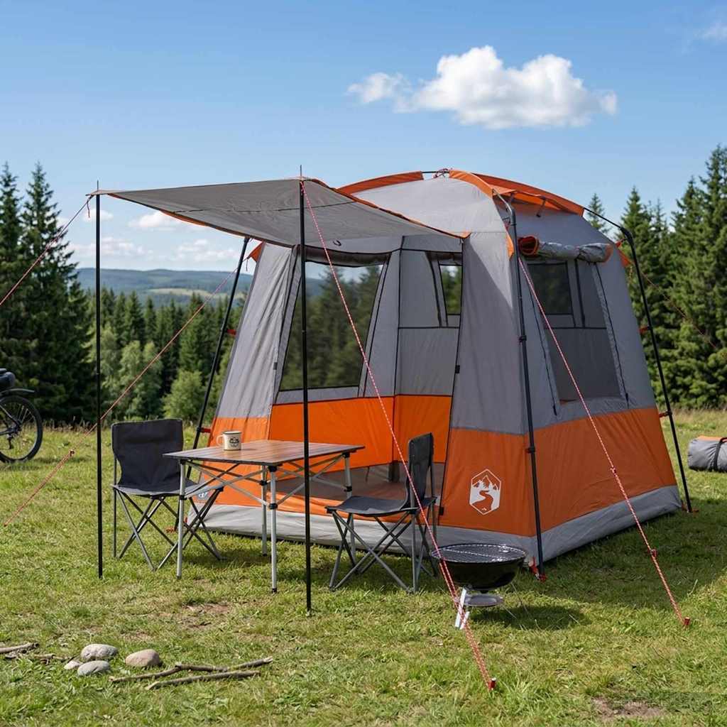 Tenda Party Grigio e arancione 4 persone