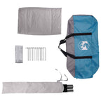 Tenda Party Blu 10 persone Poliestere 185T con rivestimento PU