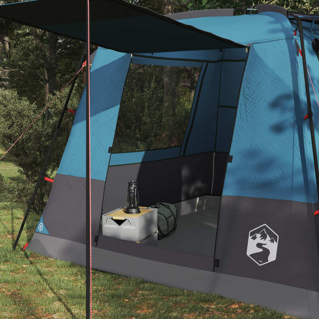 Tenda Party Blu 10 persone Poliestere 185T con rivestimento PU