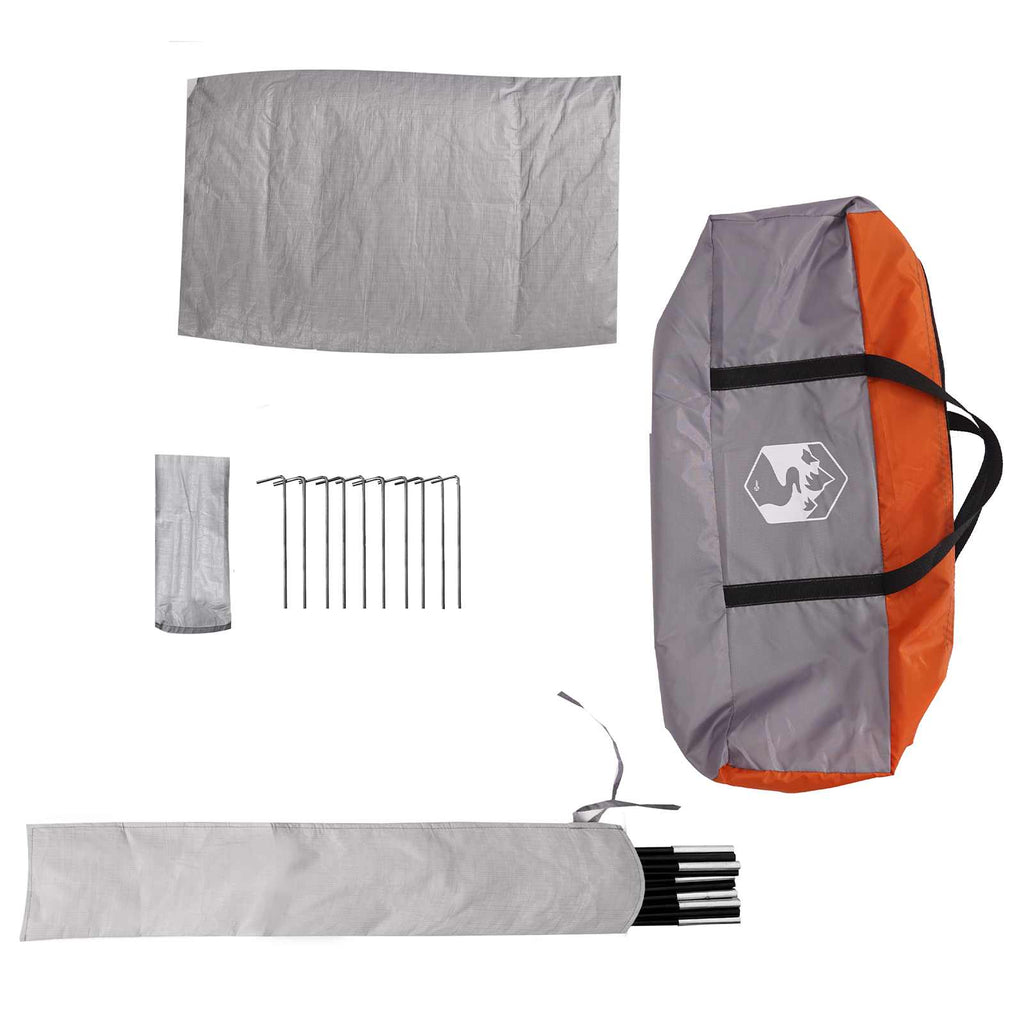 Tenda Party Grigio e arancione 10 persone