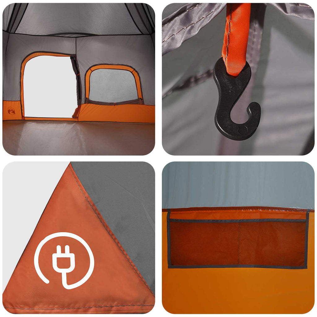 Tenda Istantanea Grigio e arancione 340 x 280 x 190 cm