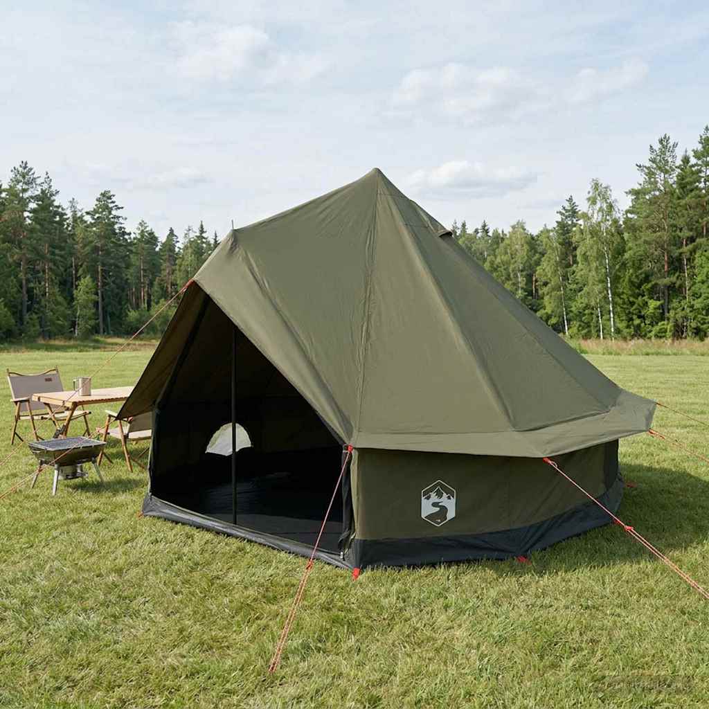 Tenda Familiare Verde militare 6 persone Policotone