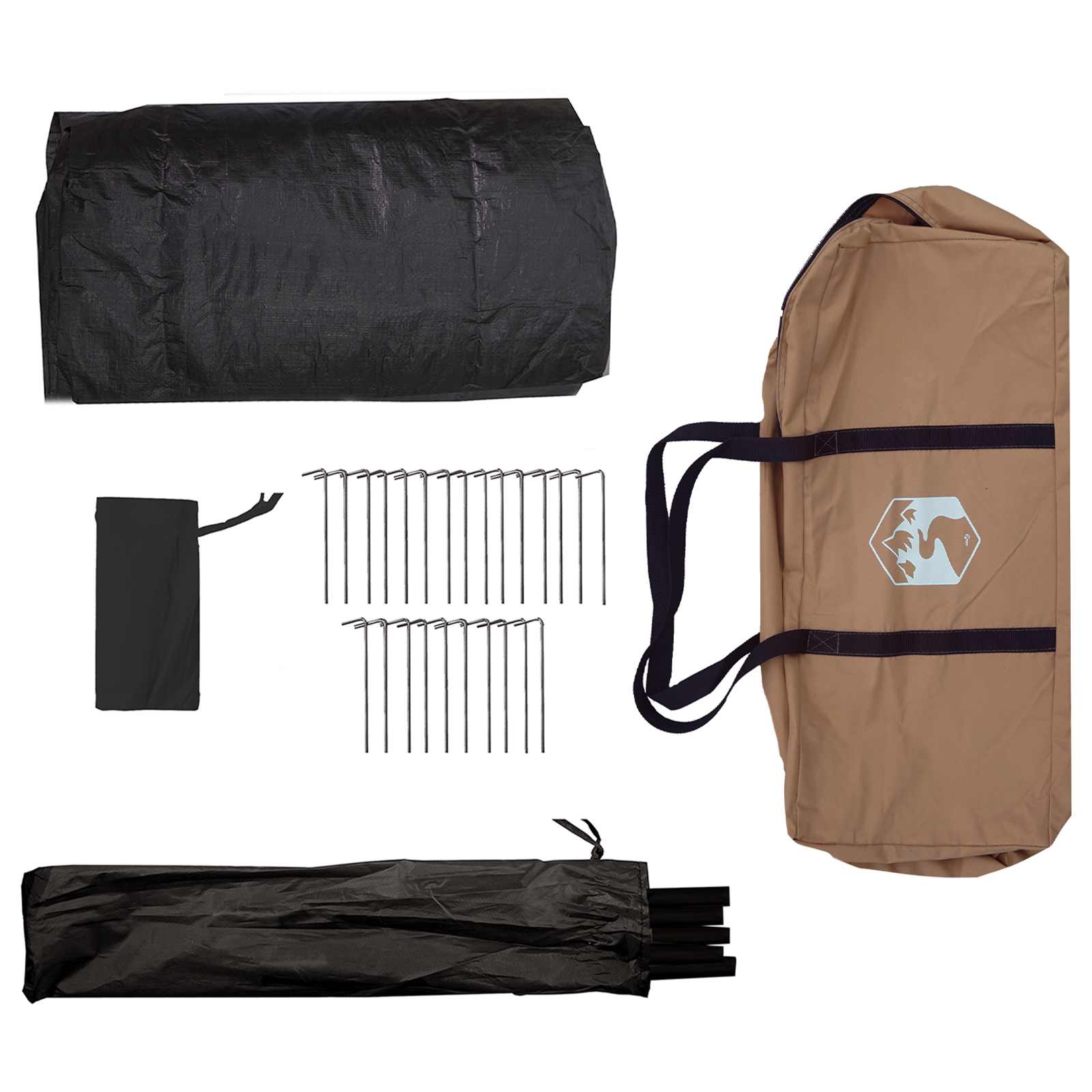 Tenda Familiare Marrone 6 persone Policotone