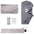 Tenda da backpacking Grigio e arancione 4 persone