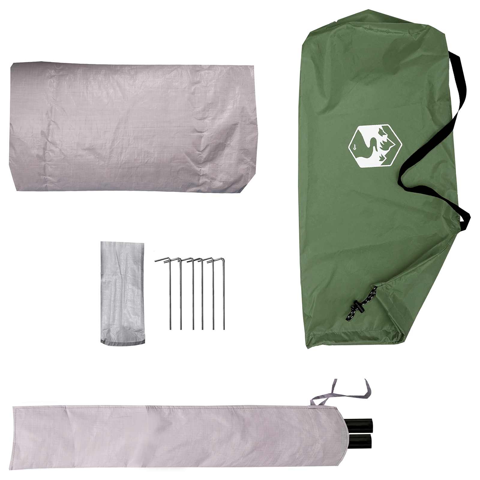 Tenda da backpacking Verde 2 persone