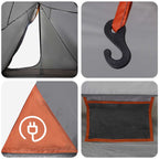 Tenda da backpacking Grigio e arancione 2 persone