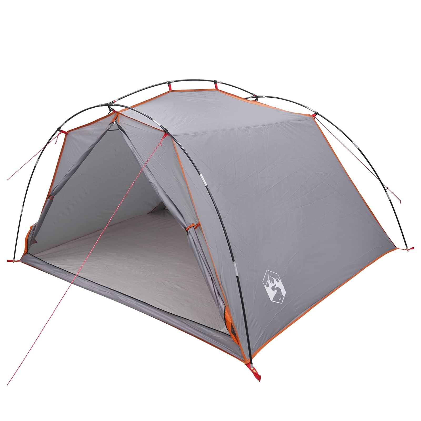 Tenda a tunnel Grigio e arancione 4 persone