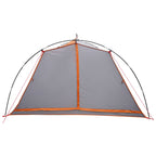 Tenda a tunnel Grigio e arancione 4 persone