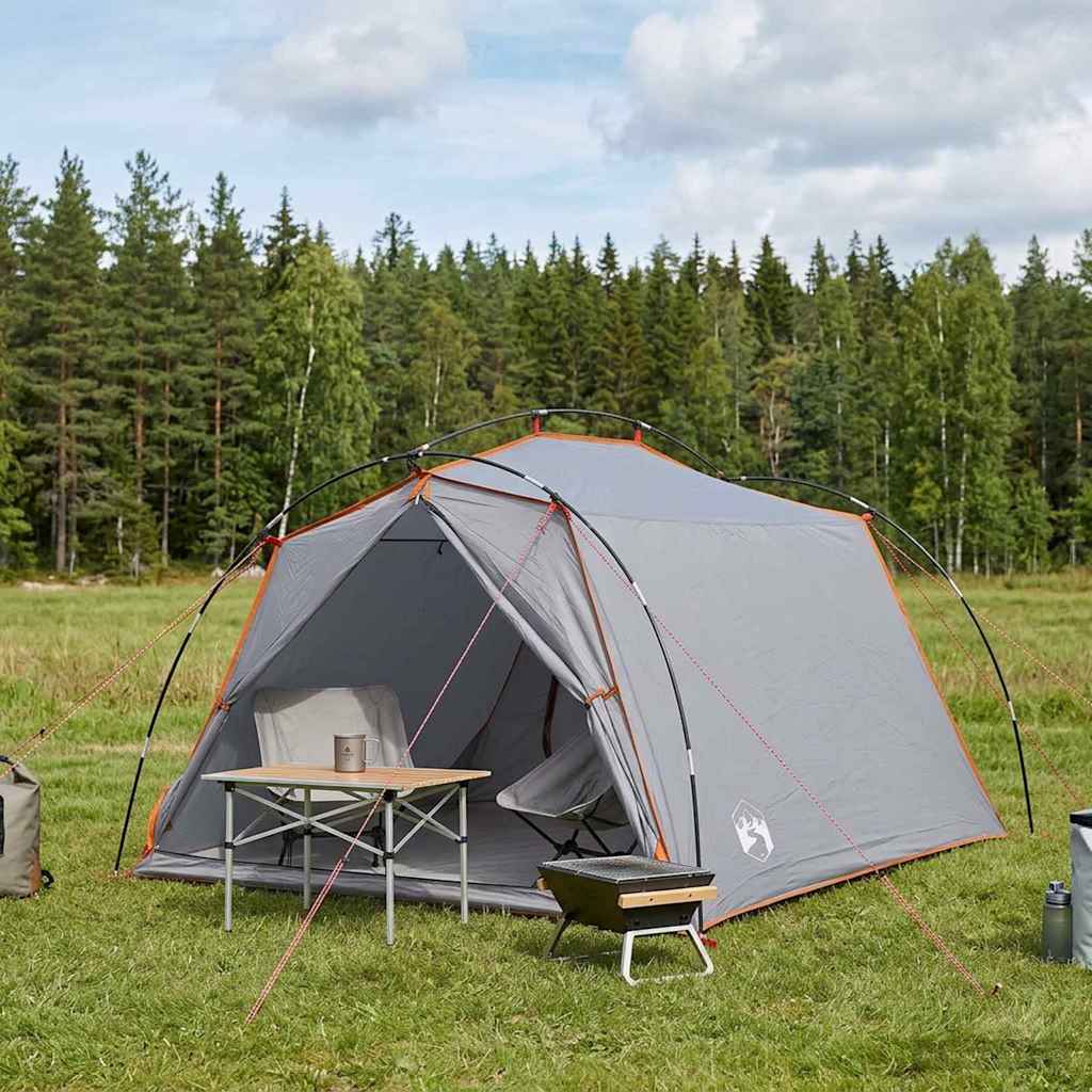 Tenda a tunnel Grigio e arancione 2 persone