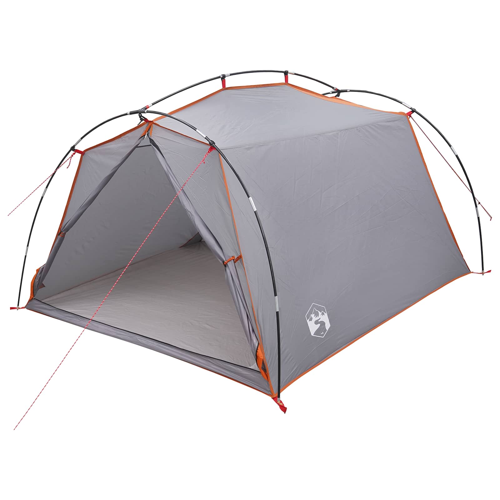 Tenda a tunnel Grigio e arancione 2 persone