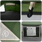 Tenda da backpacking Verde 4 persone