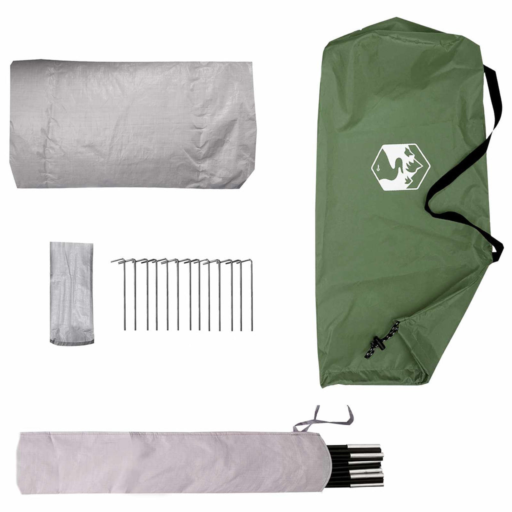 Tenda da backpacking Verde 2 persone