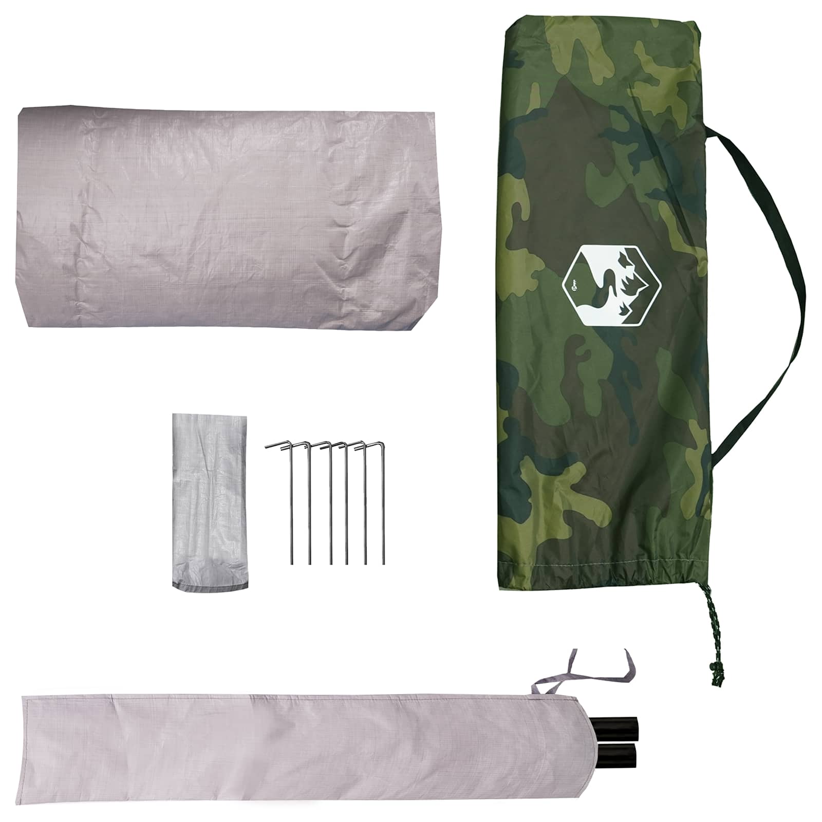 Tenda da backpacking Mimetico 4 persone