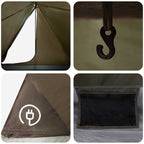 Tenda da backpacking Marrone e Grigio 2 persone