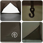 Tenda a tunnel Marrone e Grigio 4 persone