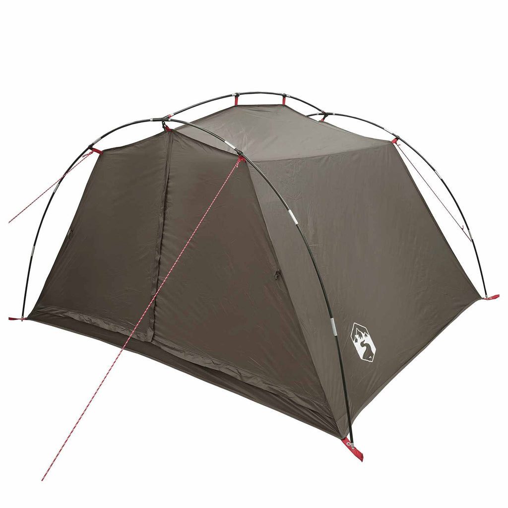 Tenda a tunnel Marrone e Grigio 4 persone