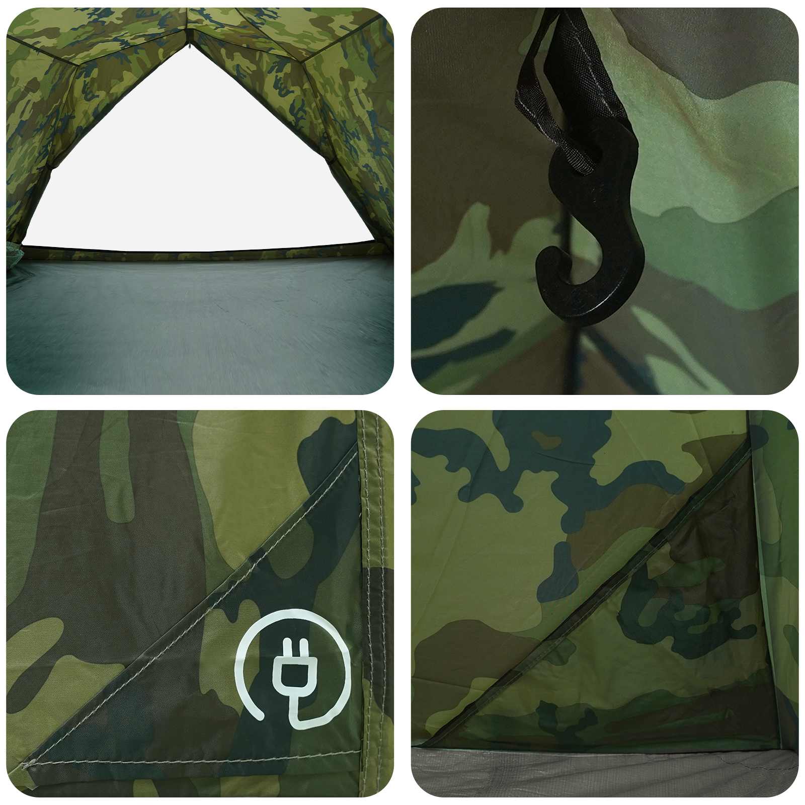 Tenda a tunnel Mimetico 4 persone