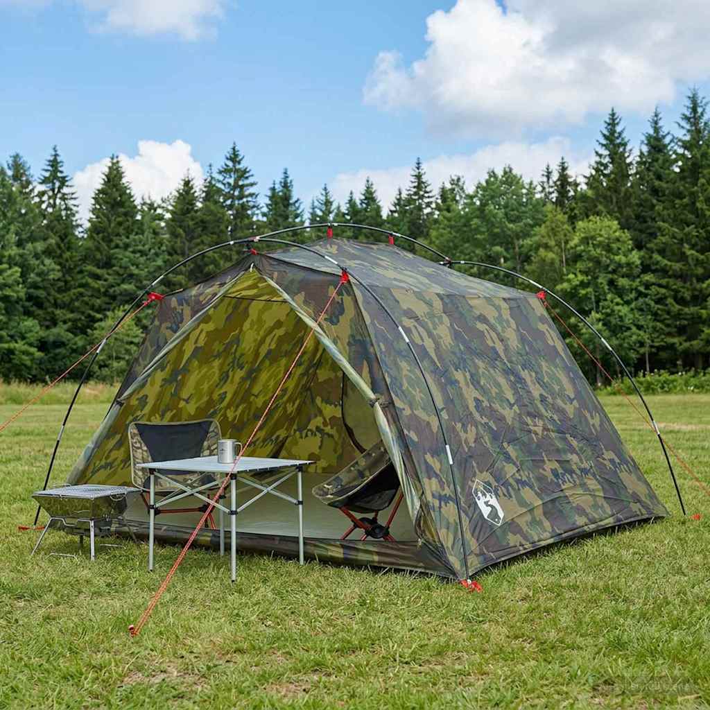 Tenda a tunnel Mimetico 4 persone