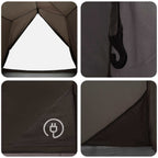 Tenda a tunnel Marrone e Grigio 2 persone