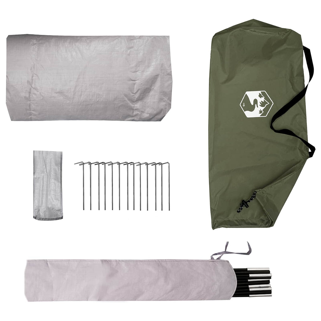Tenda da backpacking Verde Oliva 4 persone