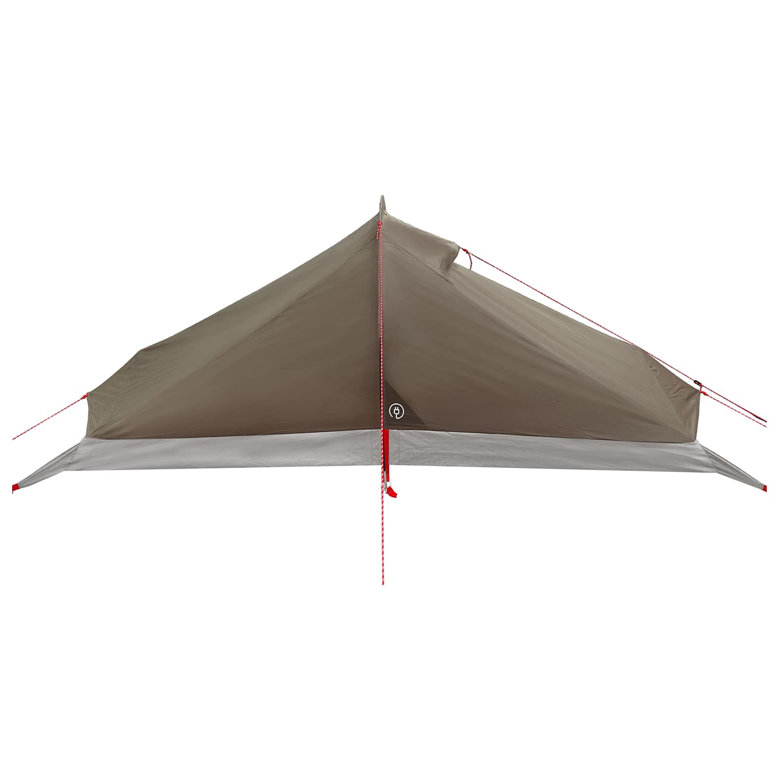 Tenda da backpacking Marrone e Grigio 4 persone