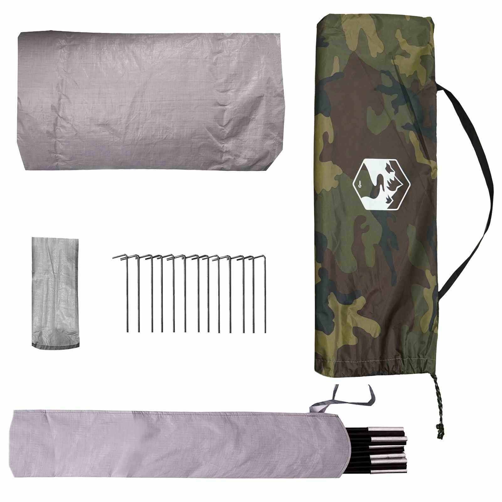 Tenda da backpacking Mimetico 4 persone