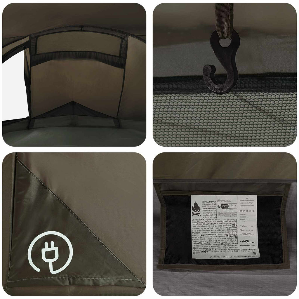 Tenda da backpacking Marrone e Grigio 2 persone