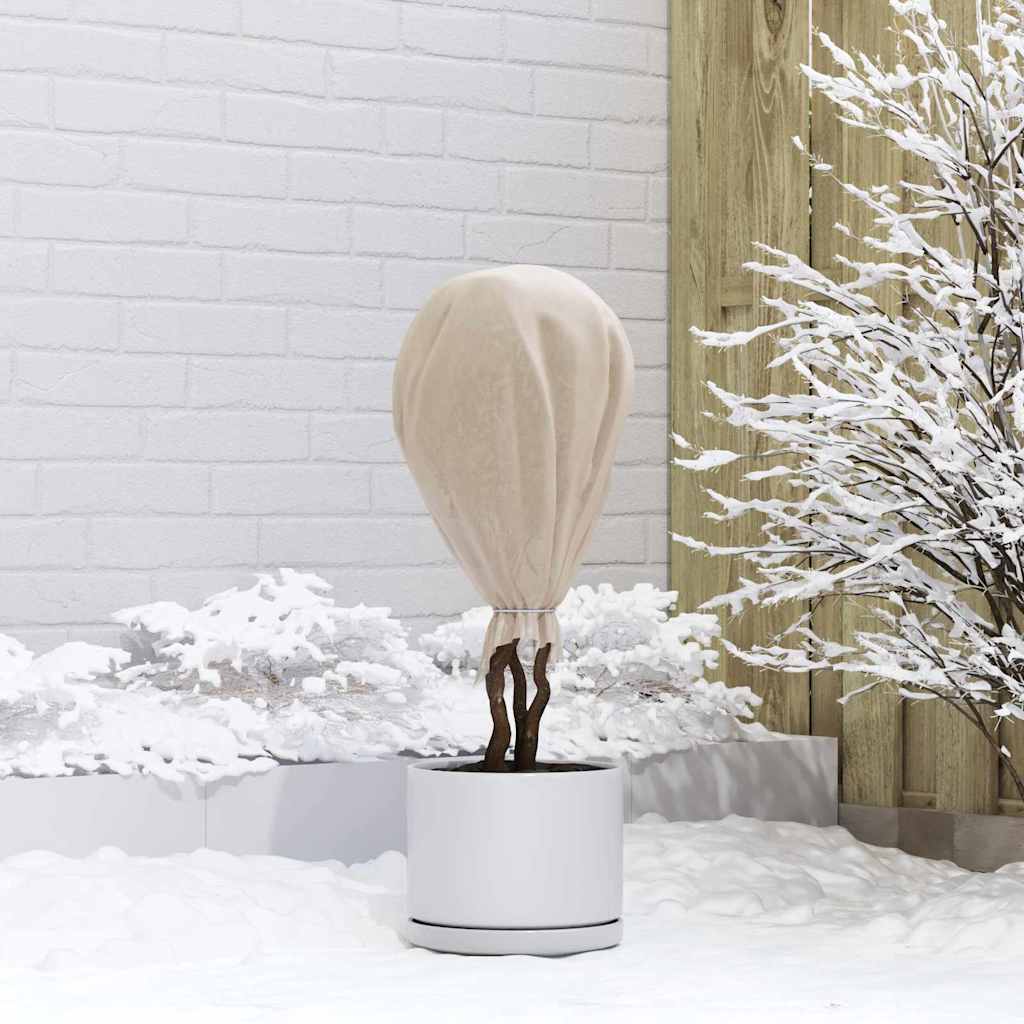 Fleece per Piante di Protezione dal Gelo Beige 20 x 1,6 m