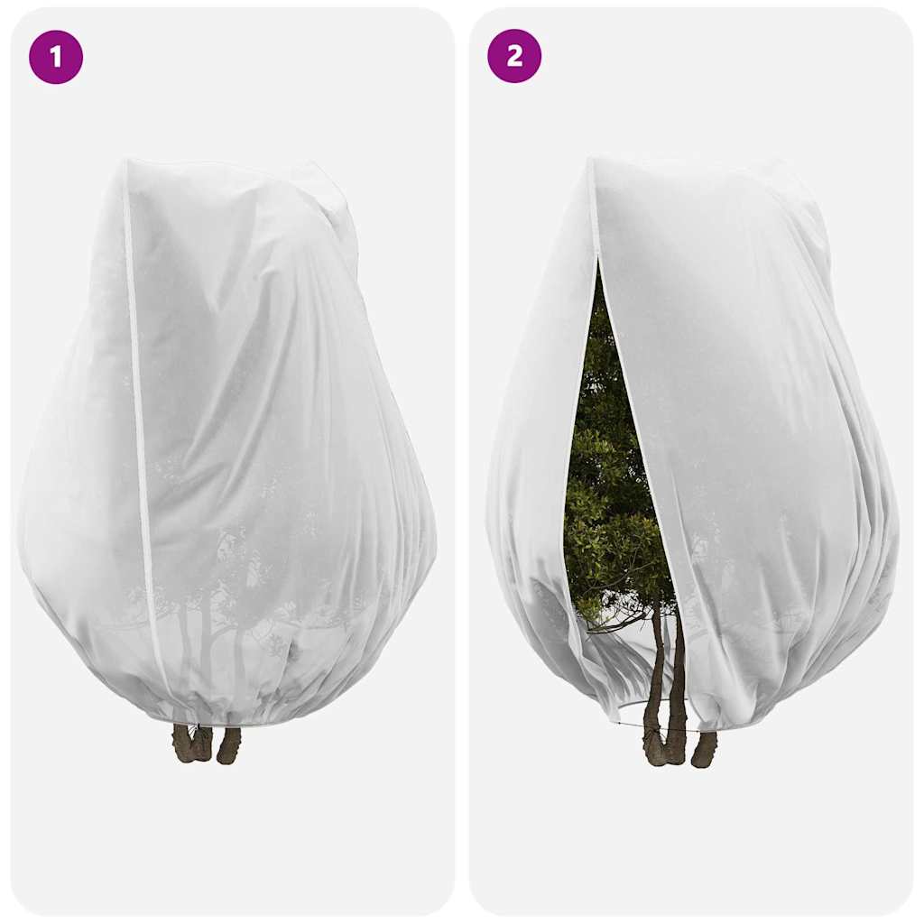 Coperture in Fleece per Protezione Antigelo delle Piante Bianco