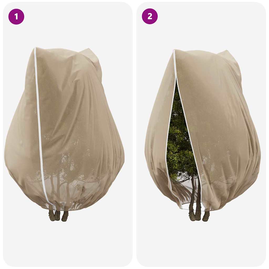 Coperture in Fleece per Protezione Antigelo delle Piante Beige