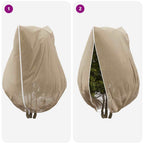 Coperture in Fleece per Protezione Antigelo delle Piante Beige
