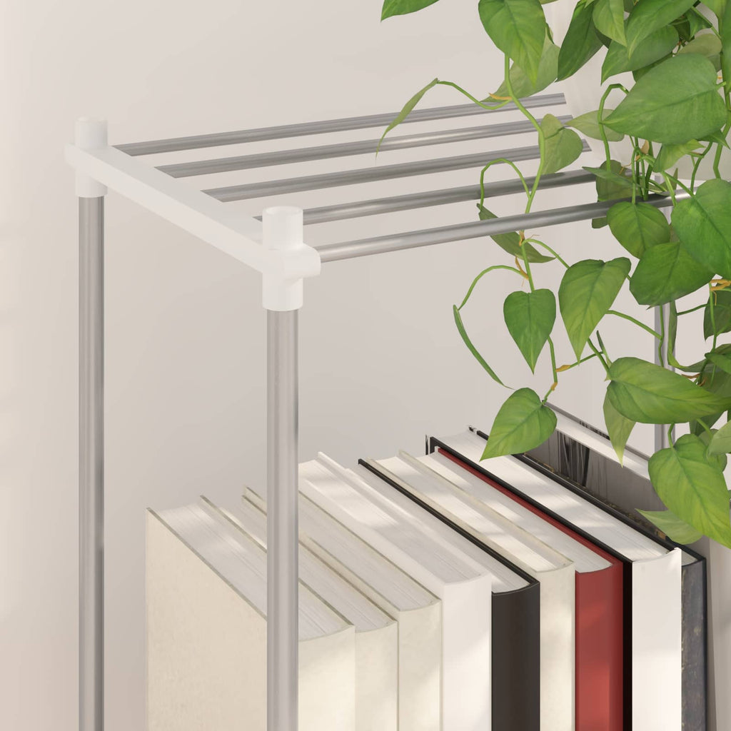Mensola tubolare Bianco 42,5 x 27 x 91,5 cm Alluminio