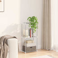 Mensola tubolare Bianco 42,5 x 27 x 91,5 cm Alluminio