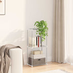 Mensola tubolare Bianco 42,5 x 27 x 91,5 cm Alluminio