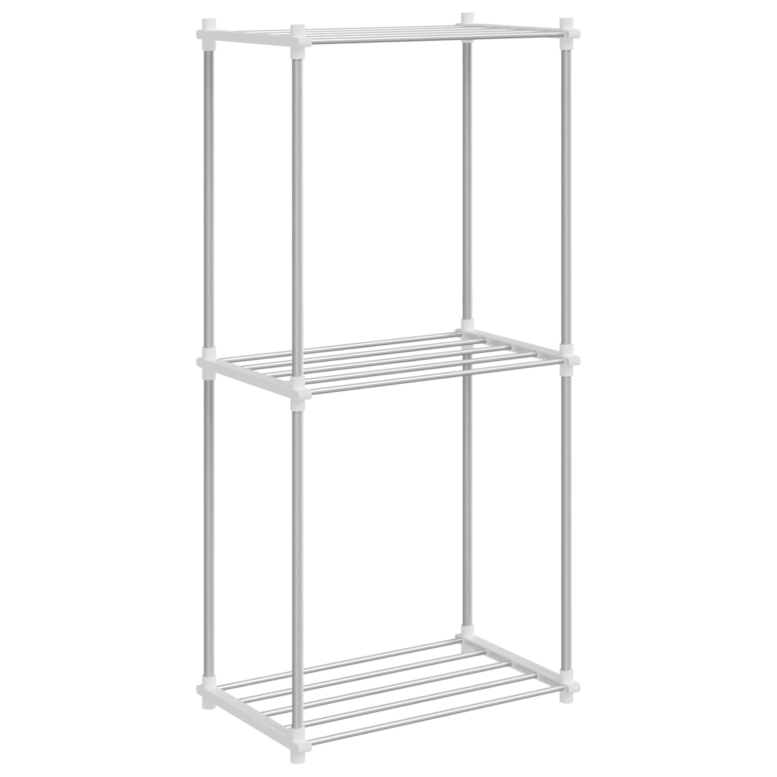 Mensola tubolare Bianco 42,5 x 27 x 91,5 cm Alluminio