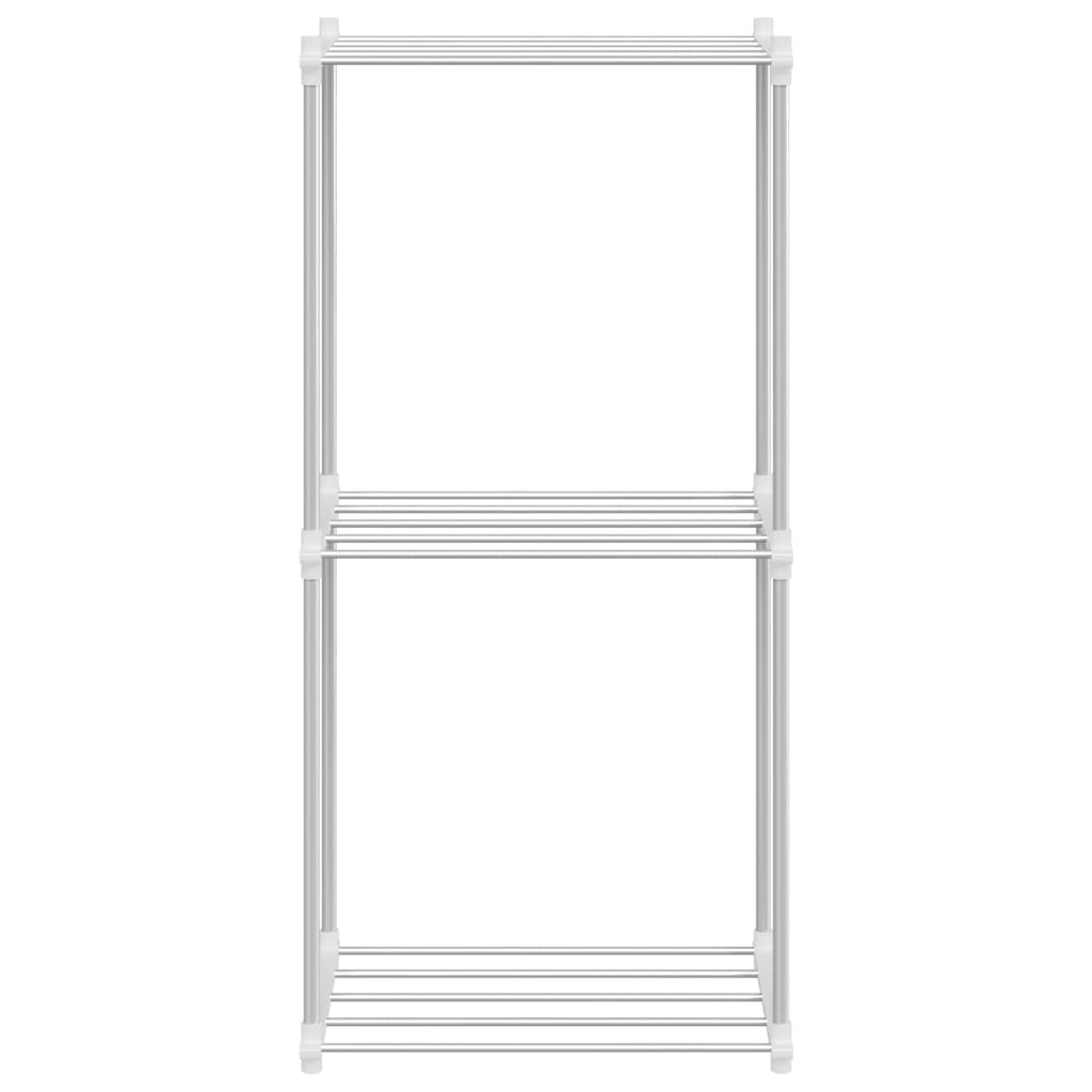 Mensola tubolare Bianco 42,5 x 27 x 91,5 cm Alluminio