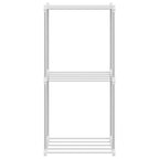 Mensola tubolare Bianco 42,5 x 27 x 91,5 cm Alluminio