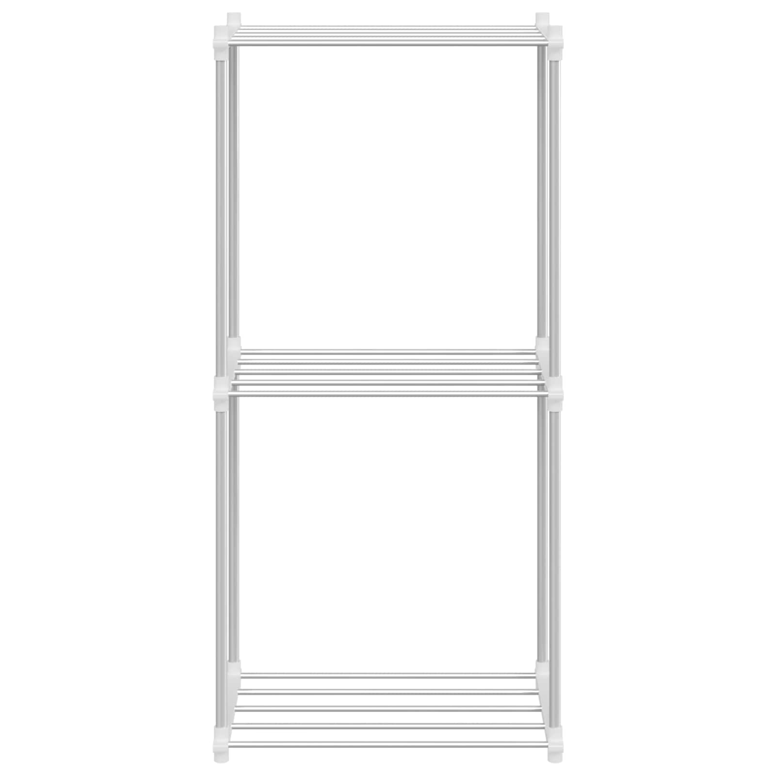 Mensola tubolare Bianco 42,5 x 27 x 91,5 cm Alluminio