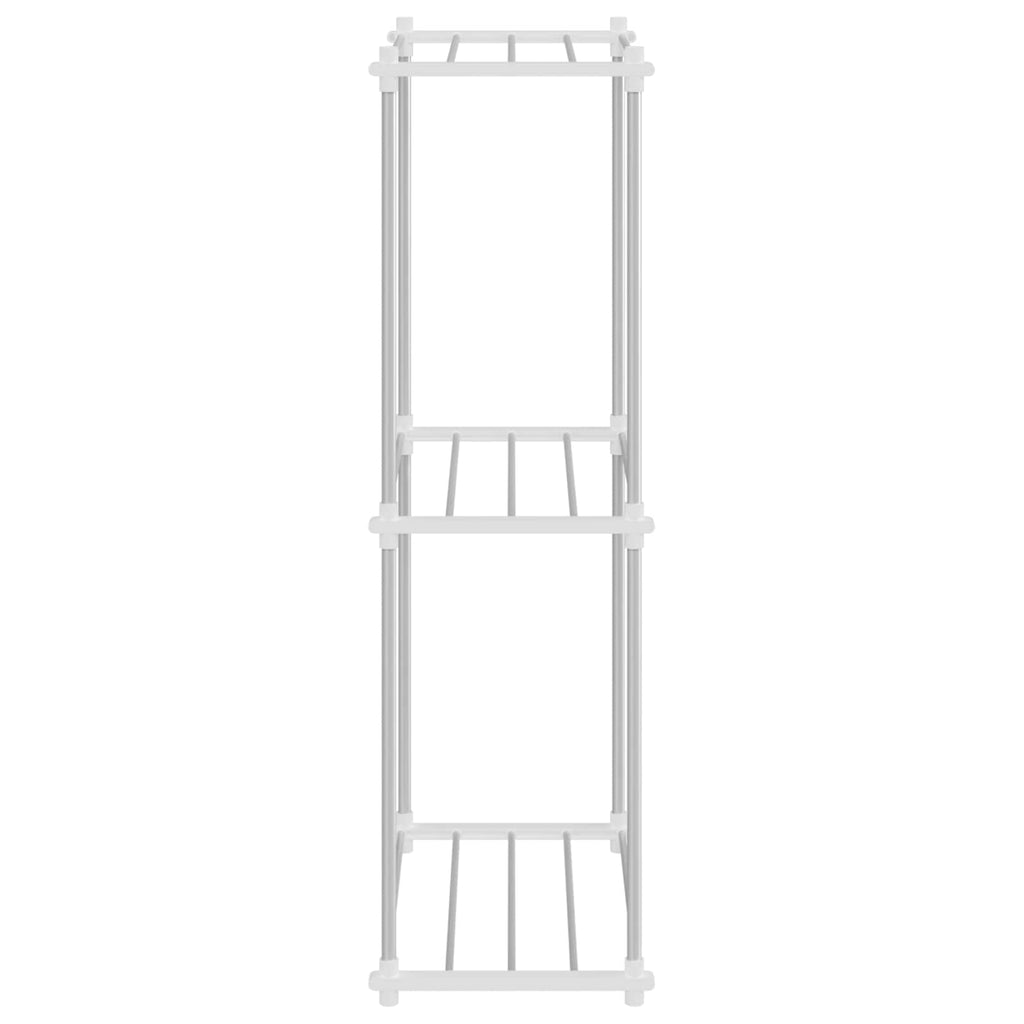 Mensola tubolare Bianco 42,5 x 27 x 91,5 cm Alluminio