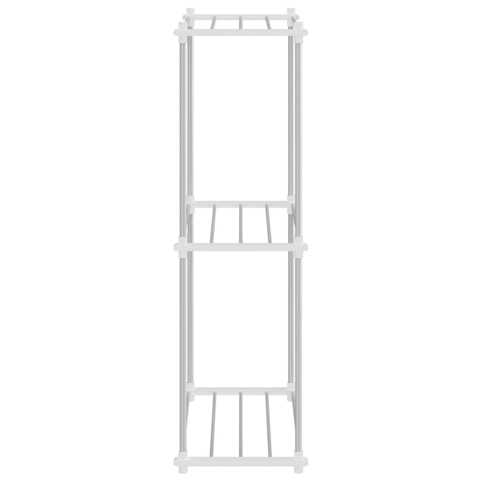 Mensola tubolare Bianco 42,5 x 27 x 91,5 cm Alluminio