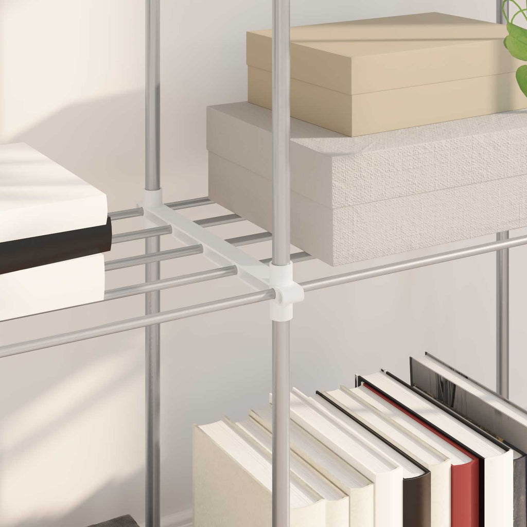 Mensola tubolare Bianco 86 x 27 x 90 cm Alluminio