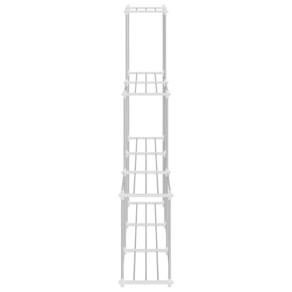 Mensola tubolare Bianco 129 x 27 x 132 cm Alluminio