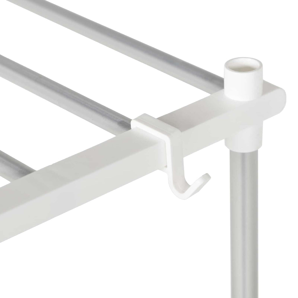 Mensola per lavatrice Bianco 70 x 27 x 136 cm Alluminio