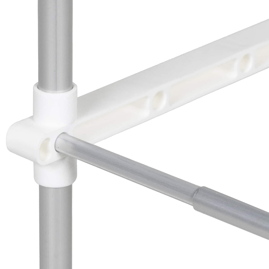 Mensola per lavatrice Bianco 70 x 27 x 136 cm Alluminio