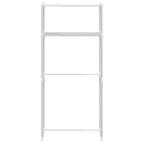 Mensola per lavatrice Bianco 70 x 27 x 136 cm Alluminio