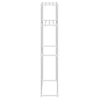 Mensola per lavatrice Bianco 70 x 27 x 136 cm Alluminio