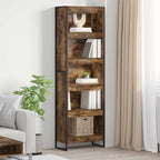 Armadio per Libri 2 pcs Quercia Fumosa 60 x 30 x 189,5 cm