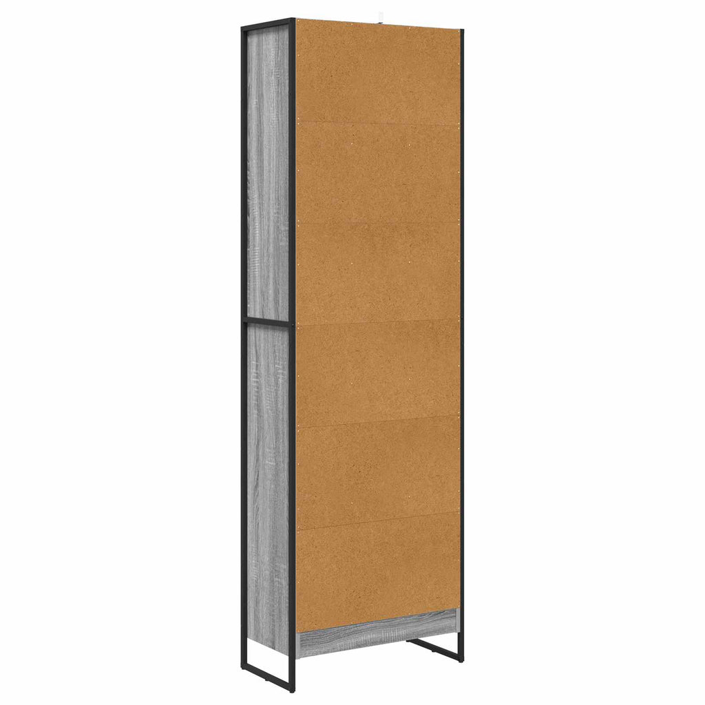 Armadio per Libri 2 pcs Grigio Sonoma 60 x 30 x 189,5 cm