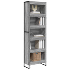 Armadio per Libri 2 pcs Grigio Sonoma 60 x 30 x 189,5 cm