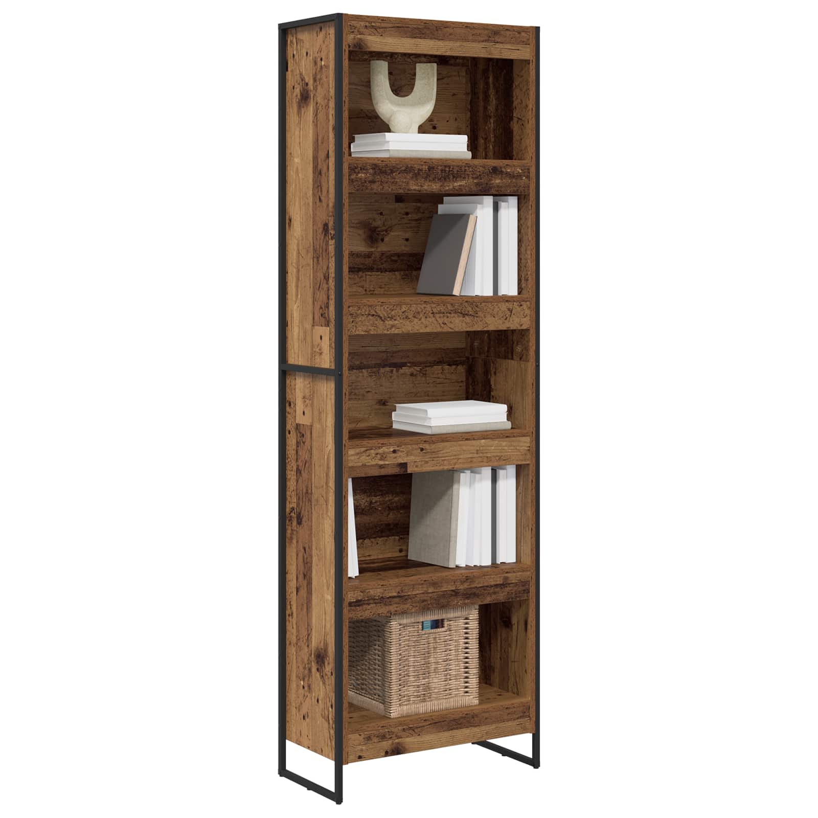 Armadio per Libri 2 pcs Legno vecchio 60 x 30 x 189,5 cm
